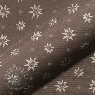 Dekorationstyg jacquard DOUBLE FACE Landhaus Edelweiss taupe