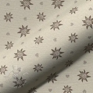 Dekorationstyg jacquard DOUBLE FACE Landhaus Edelweiss taupe