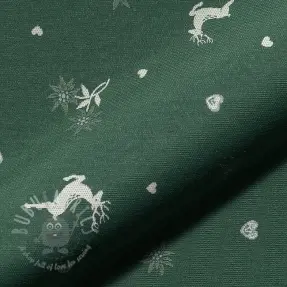 Dekorationstyg jacquard DOUBLE FACE Landhaus Mixed Icon forest green
