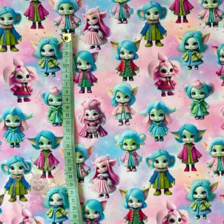 Sweatshirttyg Midgets digital print