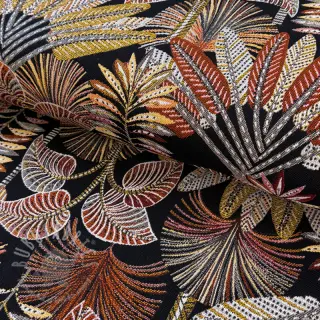 Dekorationstyg jacquard Mayorque noir