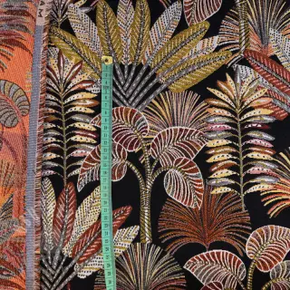 Dekorationstyg jacquard Mayorque noir
