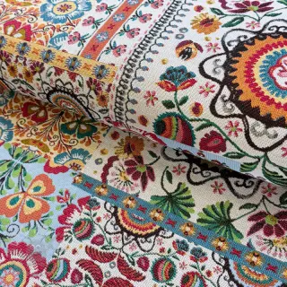 Dekorationstyg jacquard Ethnic multico