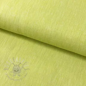 Lin med bomull Fishbone bright green