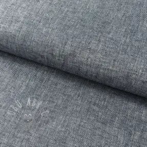 Lin med bomull Fishbone navy