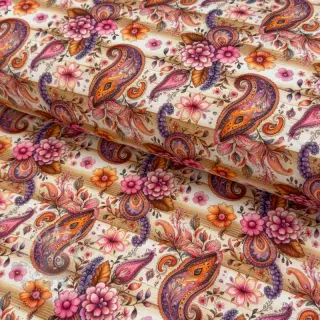 Jersey Paisley woody design Och digital print
