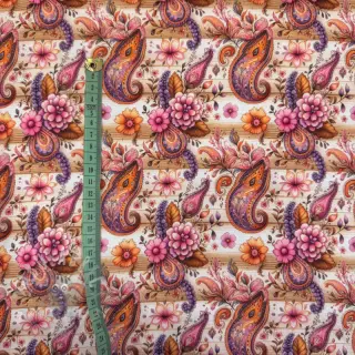 Jersey Paisley woody design Och digital print