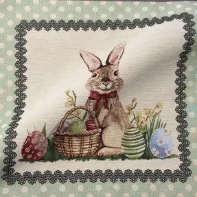 Dekoračná látka GOBELIN PREMIUM Easter Bunny Eggs PANEL