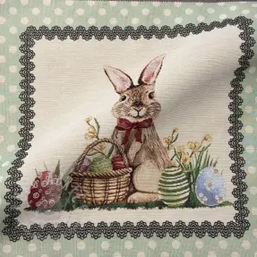 Dekorationstyg GOBELIN PREMIUM Easter Bunny Eggs PANEL