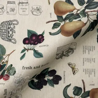 Dekorationstyg Linenlook Redfruit Jam Recipe digital print