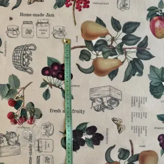 Dekorationstyg Linenlook Redfruit Jam Recipe digital print