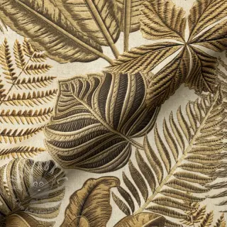 Dekorationstyg premium Leaf Embroidery digital print