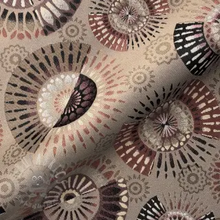 Dekorationstyg jacquard Mandala Circle Sun
