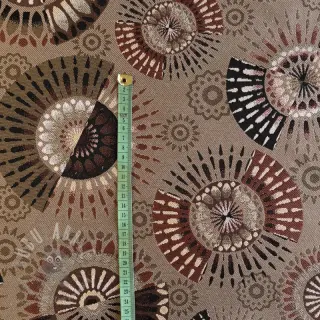 Dekorationstyg jacquard Mandala Circle Sun