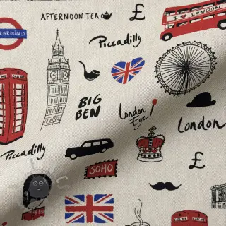Dekorationstyg Linenlook London Icon City