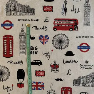 Dekoračná látka Linenlook London Icon City