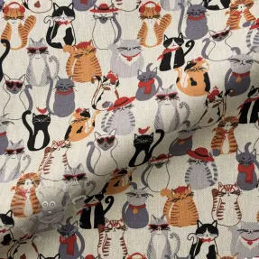 Dekorationstyg Linenlook Cat Dress Up