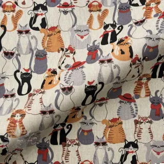 Dekorationstyg Linenlook Cat Dress Up