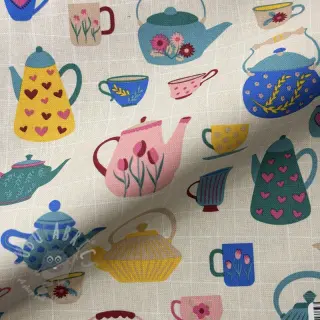 Dekorationstyg premium Happy Teapot Party
