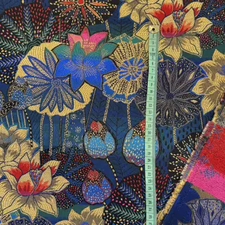 Dekoračná látka jacquard Opium allover bleu