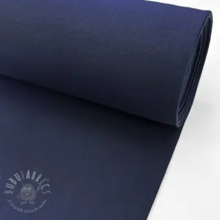 Ribbstickat slätt PREMIUM navy blue