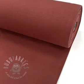 Ribbstickat slätt PREMIUM dark rust