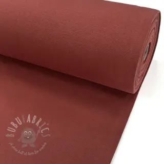 Ribbstickat slätt PREMIUM dark rust