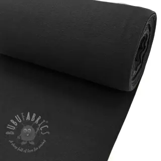 Ribbstickat slätt PREMIUM black