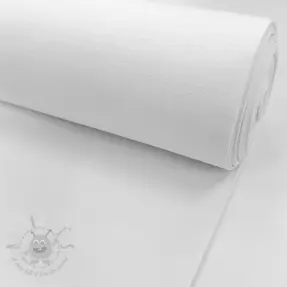 Ribbstickat slätt PREMIUM white