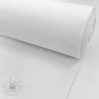 Ribbstickat slätt PREMIUM white