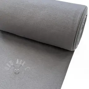 Ribbstickat slätt PREMIUM middle grey