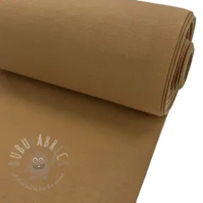 Ribbstickat slätt PREMIUM dark camel