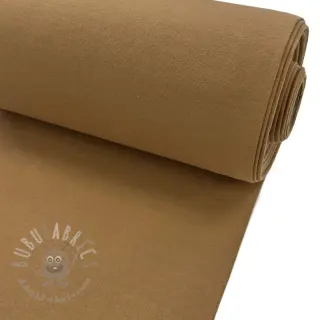 Ribbstickat slätt PREMIUM dark camel