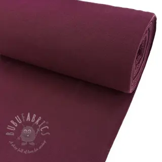 Ribbstickat slätt PREMIUM bordeaux