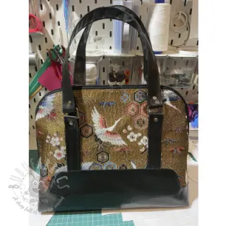 Dekorationstyg jacquard Grues or
