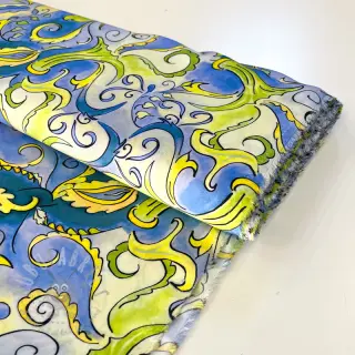 Viskos RADIANCE Abstract paisley blue digital print