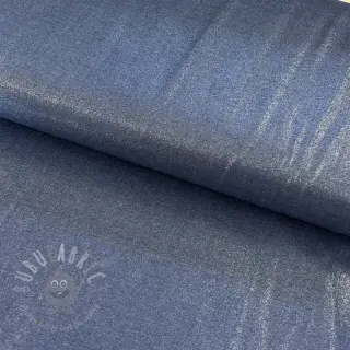 Bomullstyg JEANS FOIL SILVER