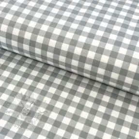 Bomullstyg FLANNEL Check sage
