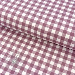Bomullstyg FLANNEL Check mauve