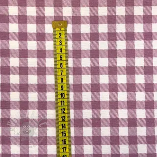Bomullstyg FLANNEL Check mauve
