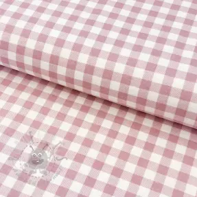 Bomullstyg FLANNEL Check light pink