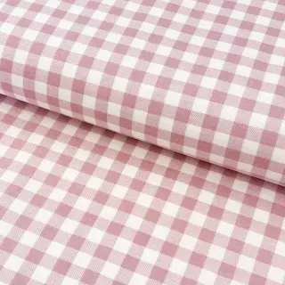 Bavlnená látka FLANNEL Check light pink