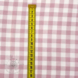 Bomullstyg FLANNEL Check light pink