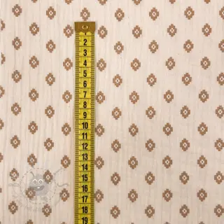 Dubbelgasväv/muslin Bohemian SIMPLY NATURAL digital print ORGANIC