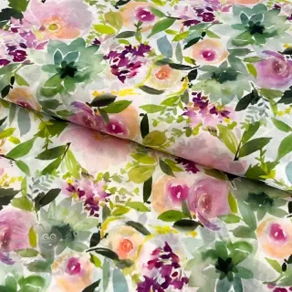 Bomullstyg VOILE Fresh morning digital print