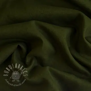 Förtvättat lin 170 g army green