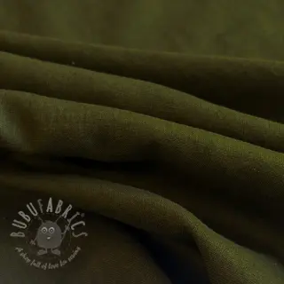 Förtvättat lin 170 g army green