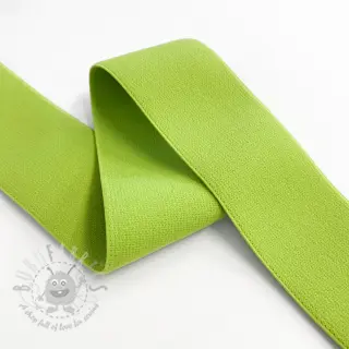 Slätt resårband 4 cm lime