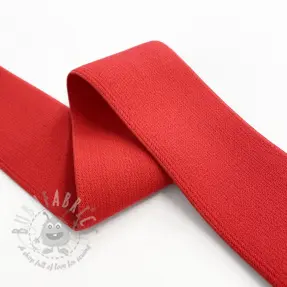 Slätt resårband 4 cm red