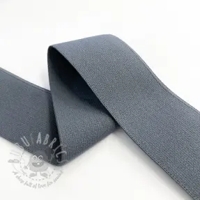 Slätt resårband 4 cm dark grey